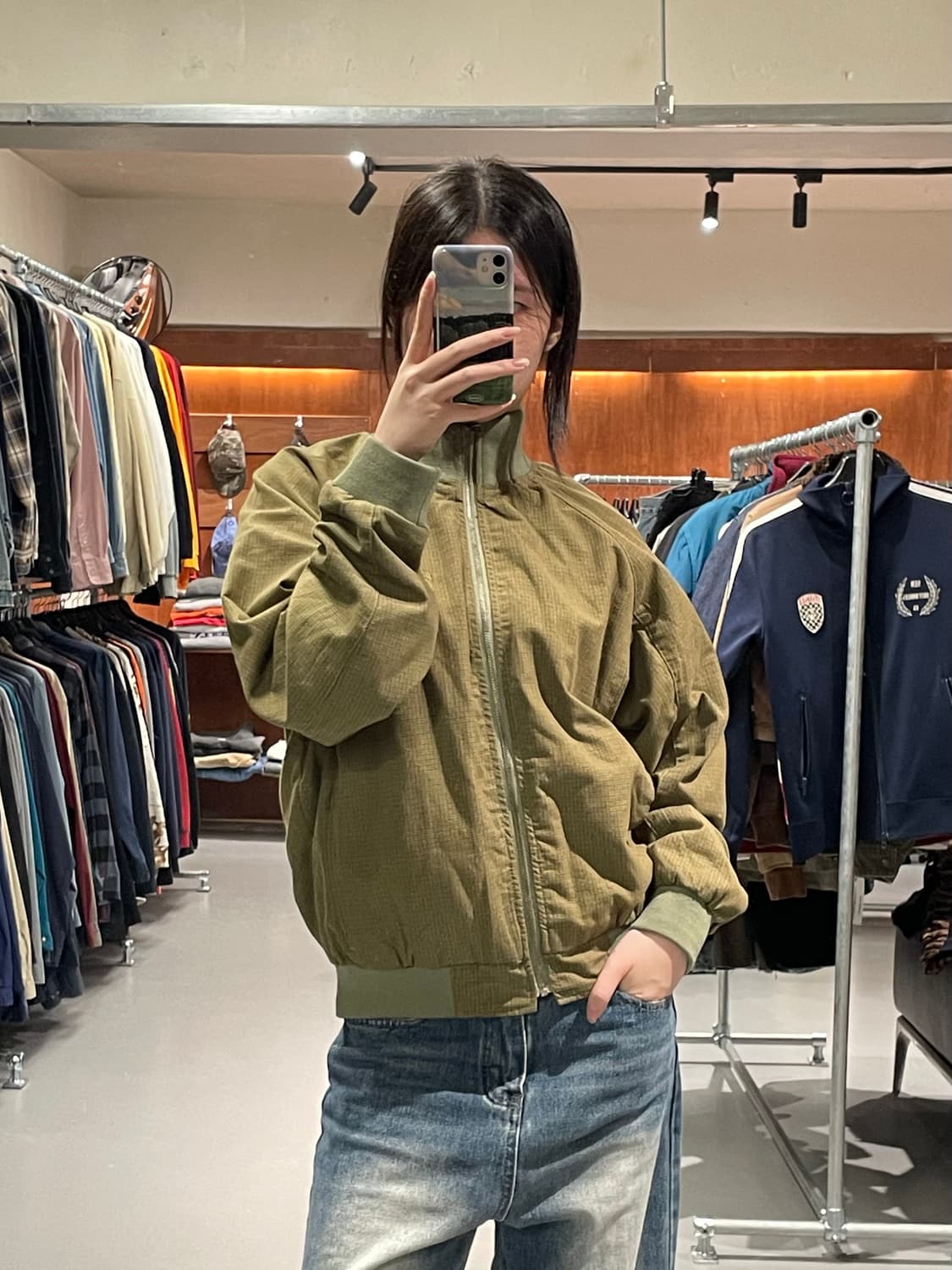빈티지 체크 자켓   상품이미지3