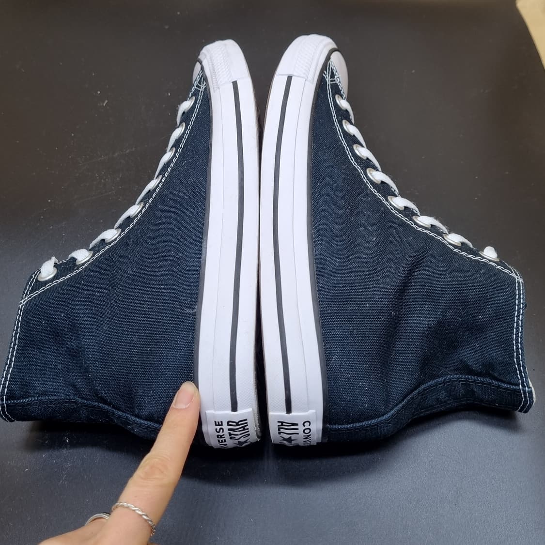 컨버스 척테일러 블랙 남성하이탑260  상품이미지5