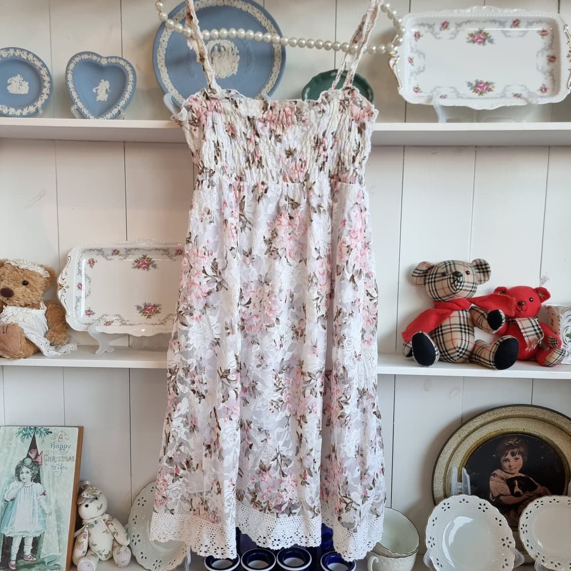 Liz Lisa(리즈리사) 로즈 플로럴 레이스 캐미솔 원피스 상품이미지1