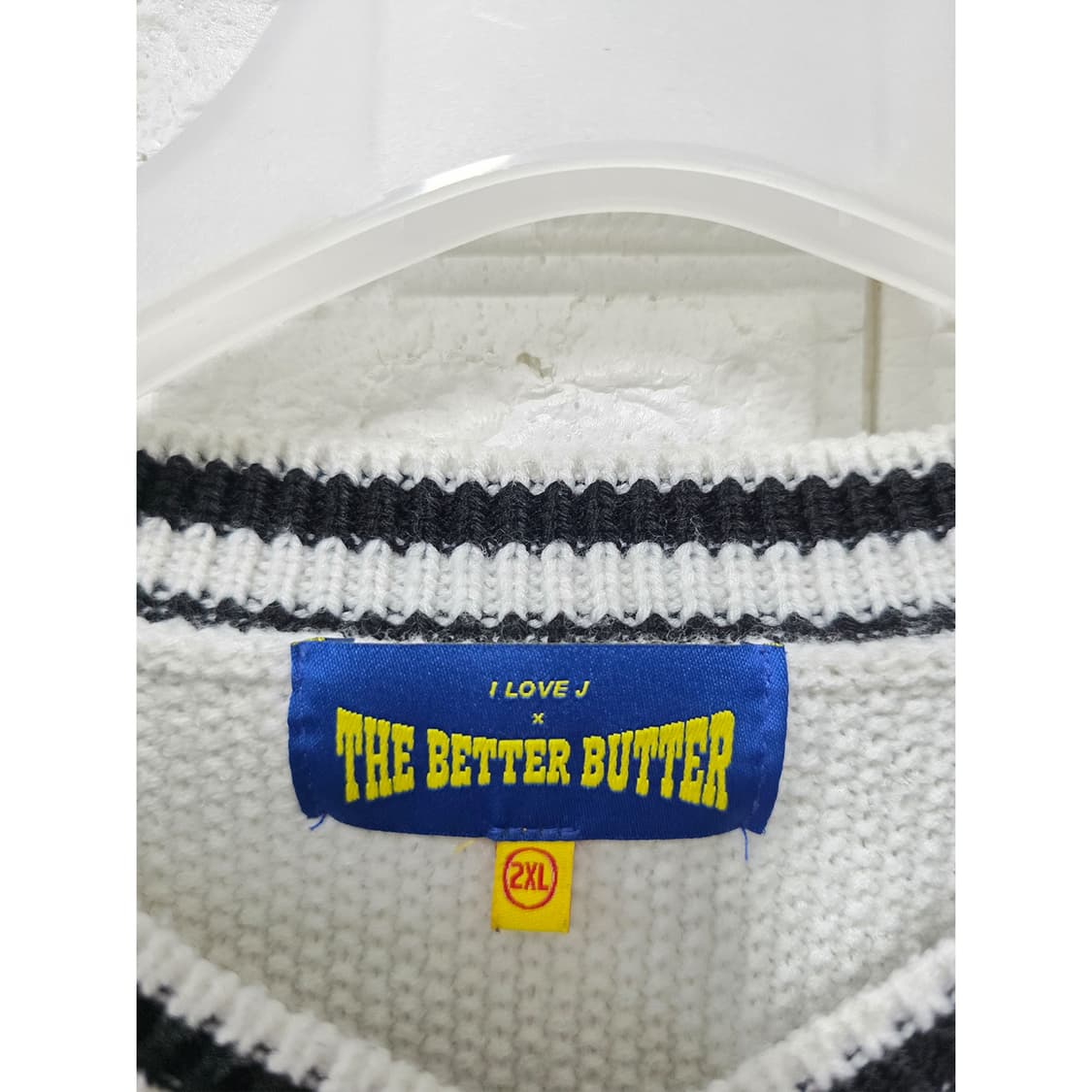 택포// I LOVE J 니트 조끼 140 상품이미지2