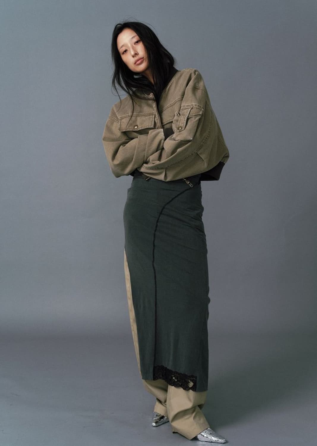 에스이오 백홀 레이스 져지 드레스 상품이미지6