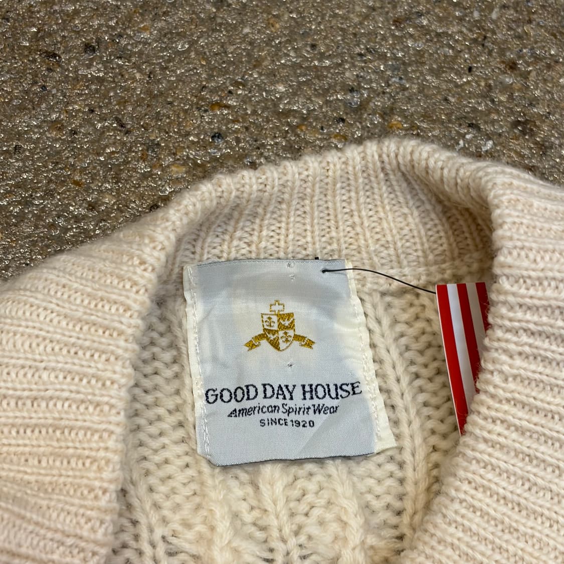 90s USA 빈티지 피셔맨 니트 방울 헤비코튼 니트  상품이미지5