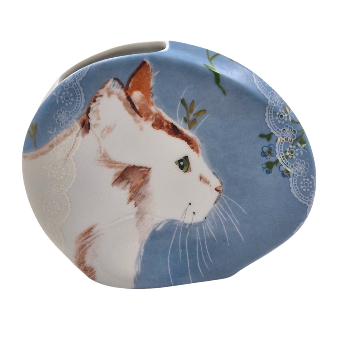 89s 포르투갈 비스타 도자기 고양이 화병 상품이미지1