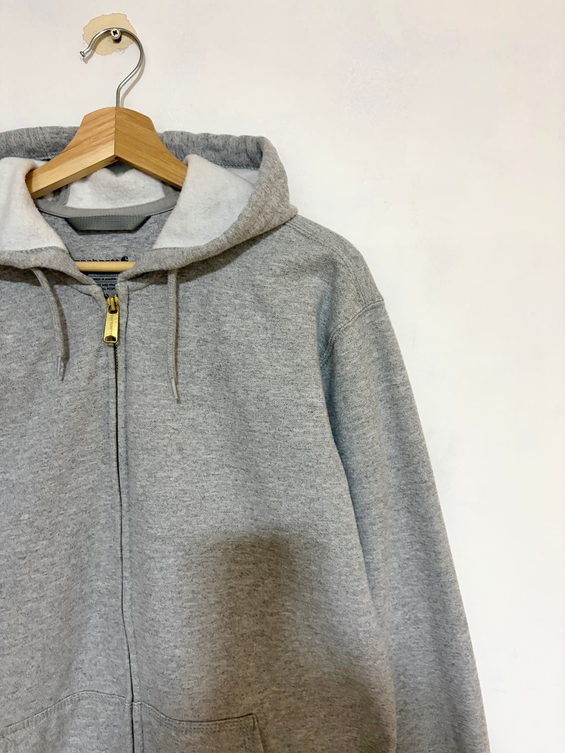 칼하트 후드 집업 (그레이/ S) 상품이미지2