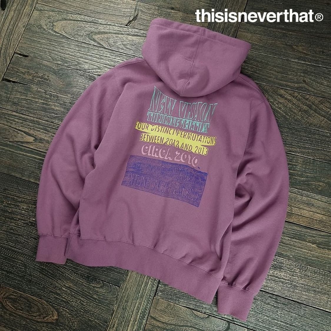 [디스이즈네버댓] 그래픽 프린팅 오버핏 후드티 M19604 상품이미지1