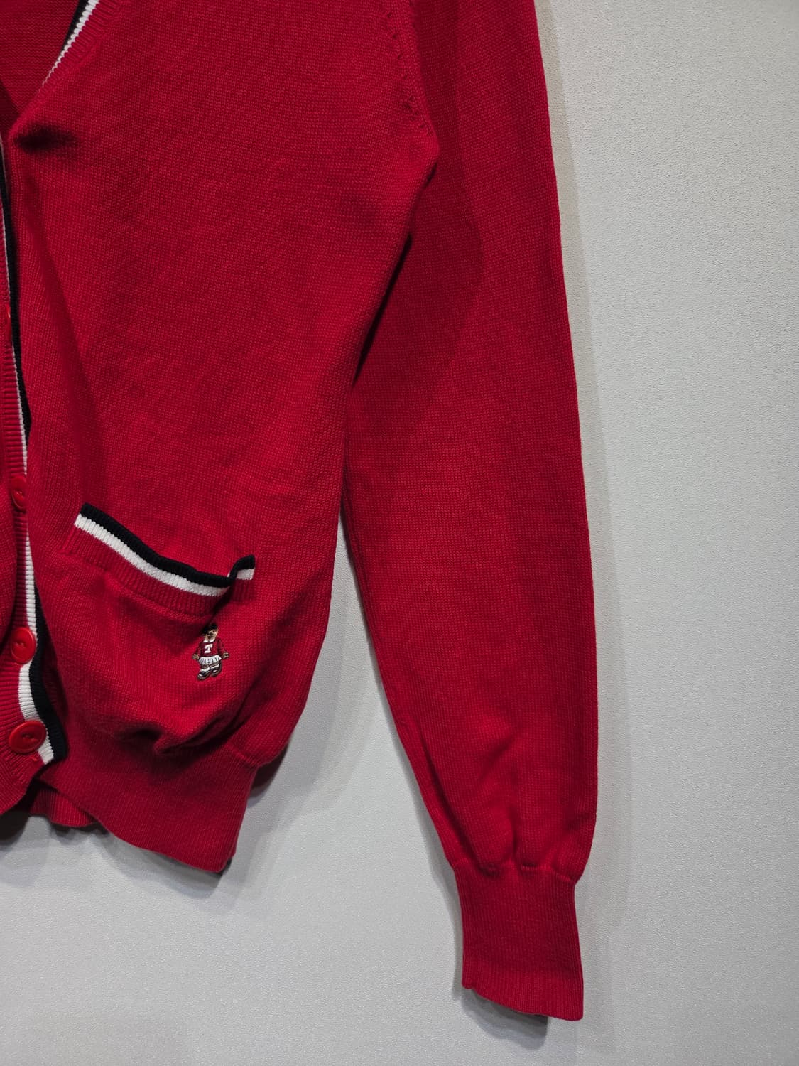 티니위니 브이넥 배색 니트 가디건 상품이미지5