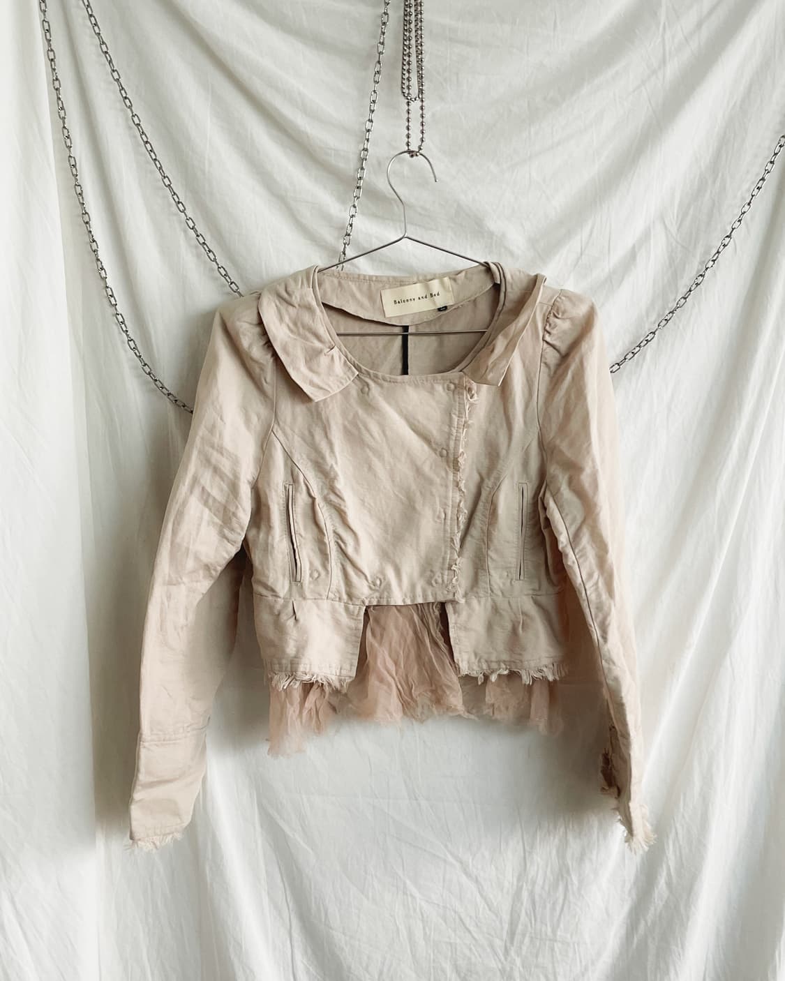 rare* bed and balcony jpn 그런지 크롭컷 자켓 상품이미지5