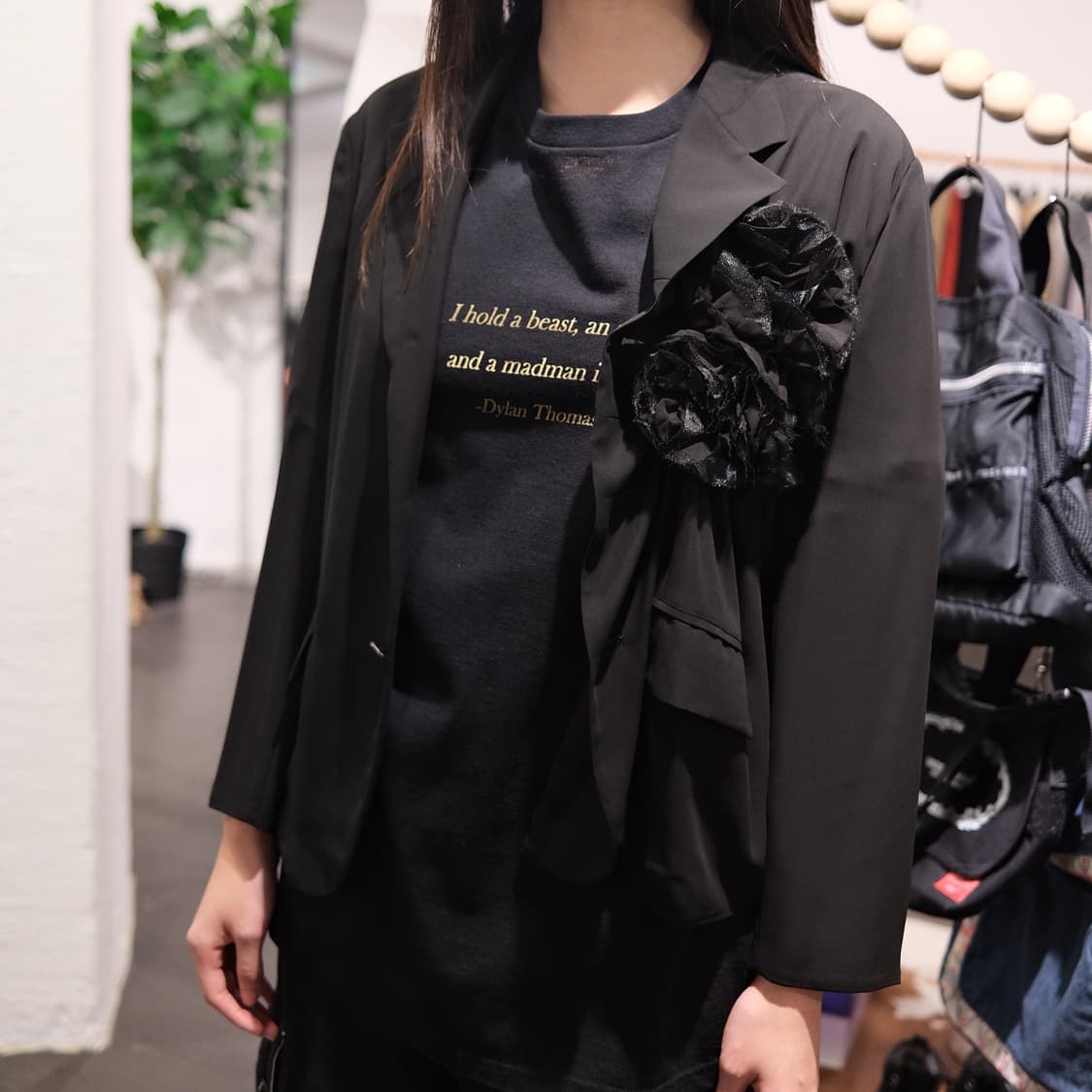 꼼데가르송 플로랄 코사지 블레이저 상품이미지4