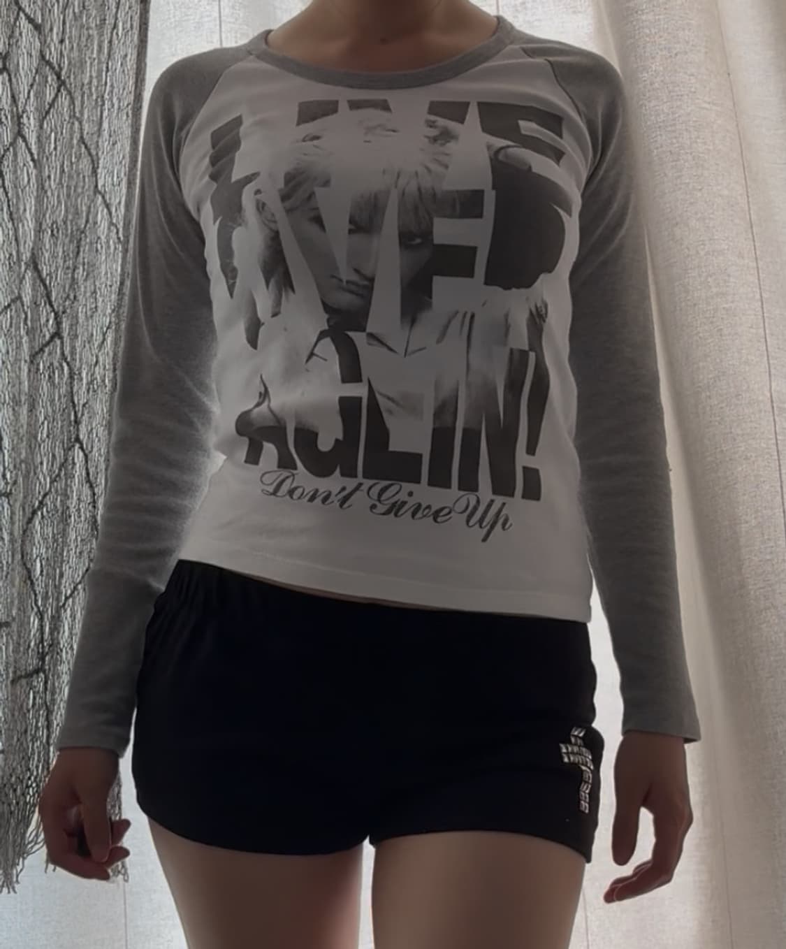 30 grey printing ringer long sleeves 상품이미지4