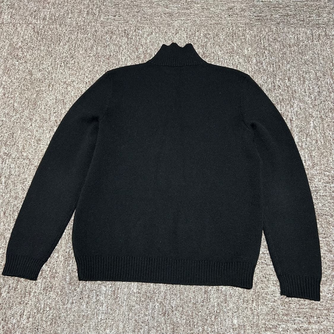 L) 폴로 랄프로렌 블랙 램스울 니트 반집업 풀오버 상품이미지5