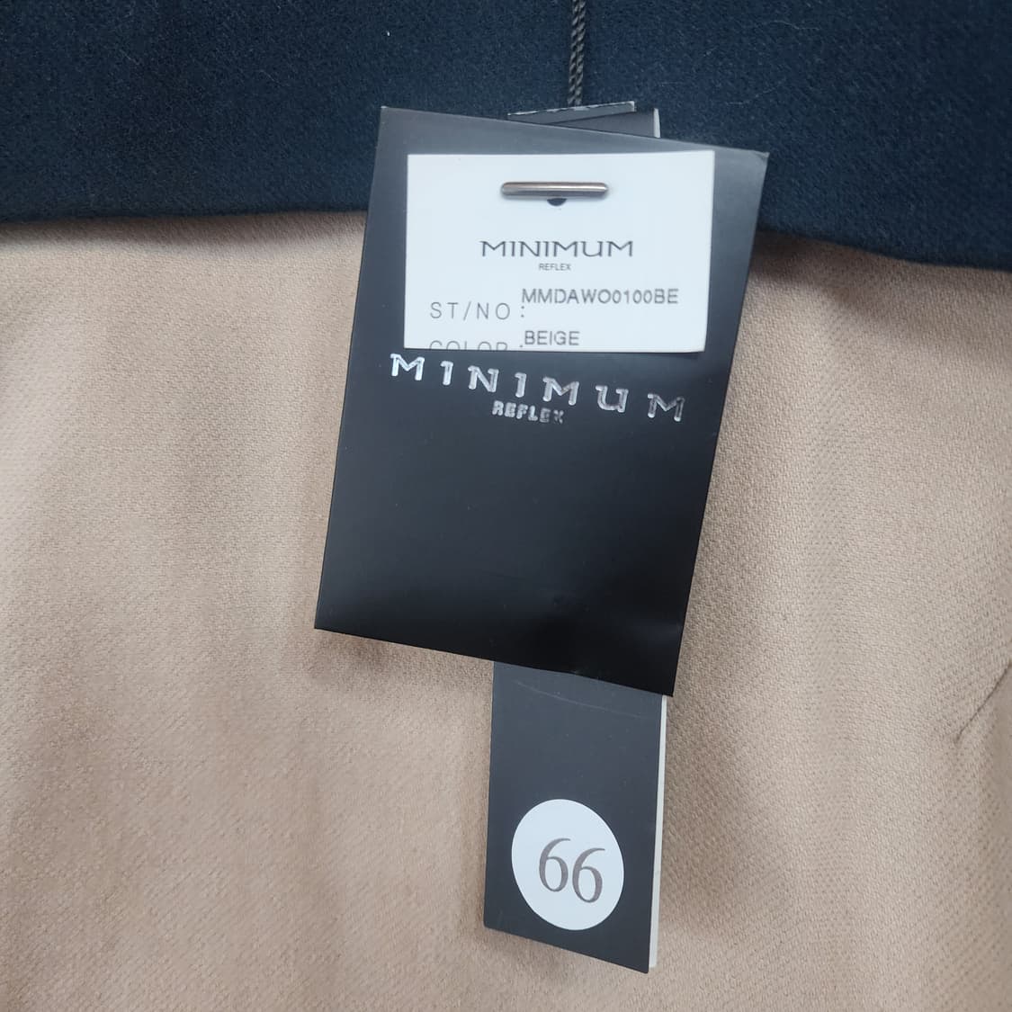 미니멈 블랙/베이지 배색 원피스 상품이미지4