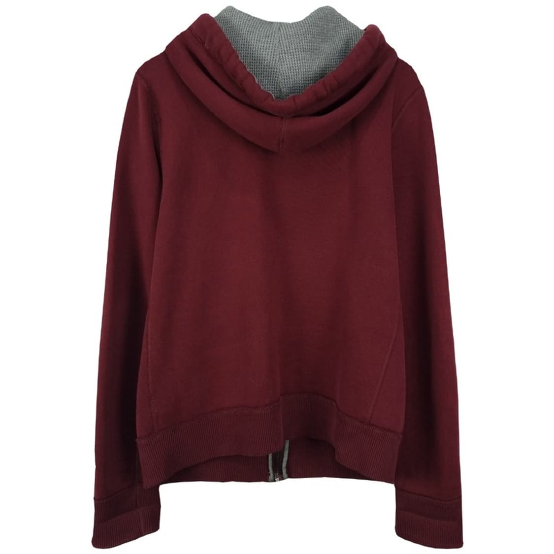 [아베크롬비] Y2K 빈티지 로고 패치 후드 집업 버건디 M18947 상품이미지3