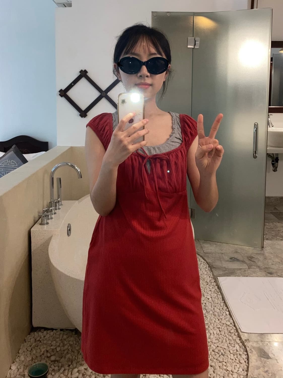 mini red onepiece 상품이미지2