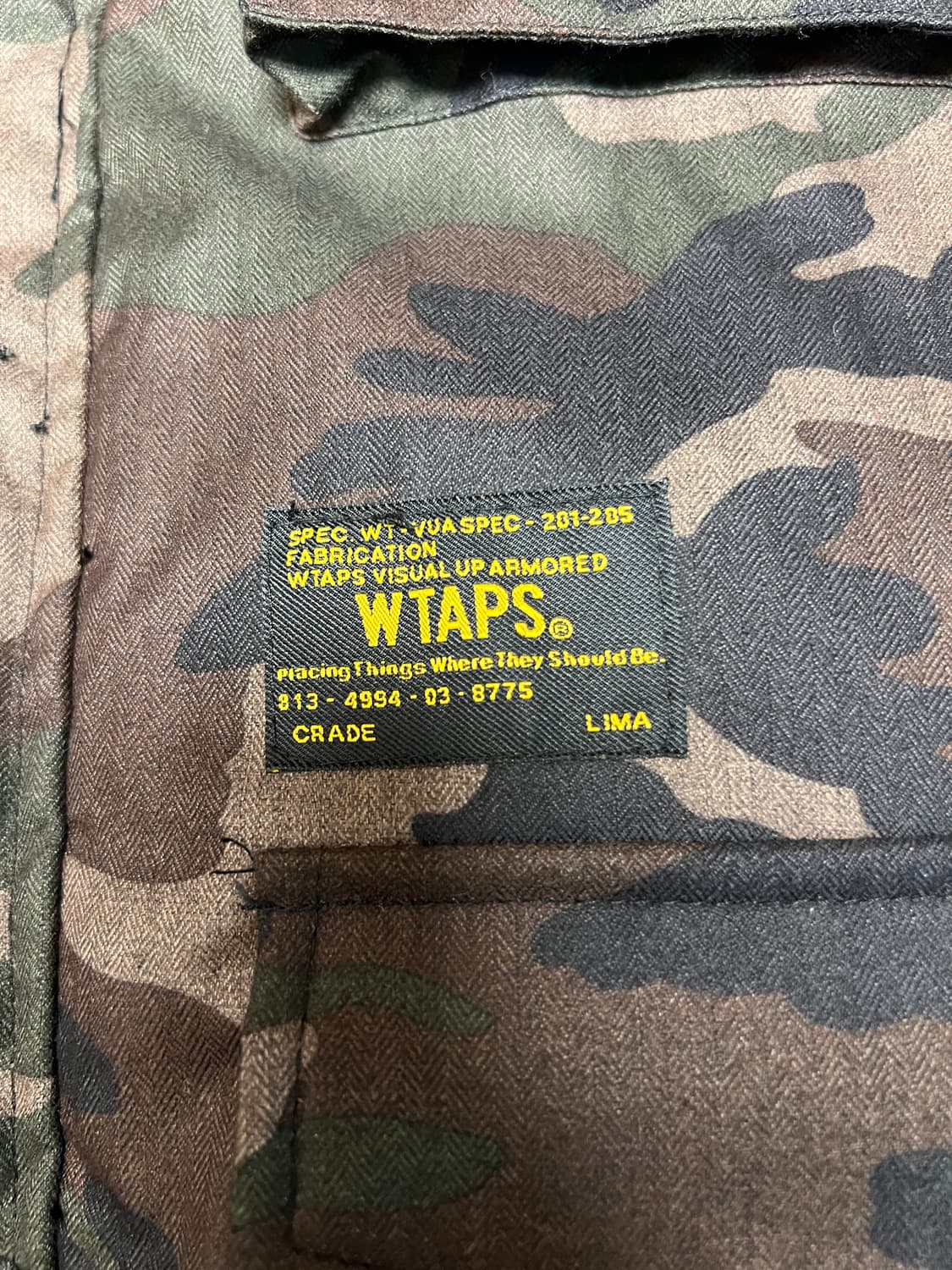 [XL] 더블탭스 카모플라쥬 패딩 파카 상품이미지3