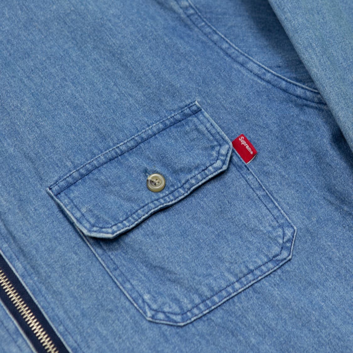 16ss 슈프림 데님 집업 셔츠 상품이미지2