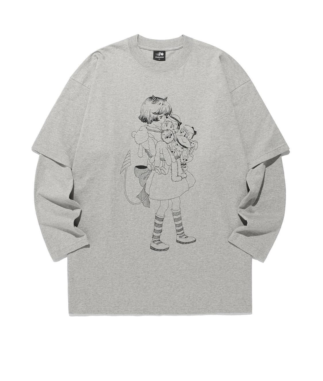 나이스고스트클럽 devil little girl layered gray 상품이미지1