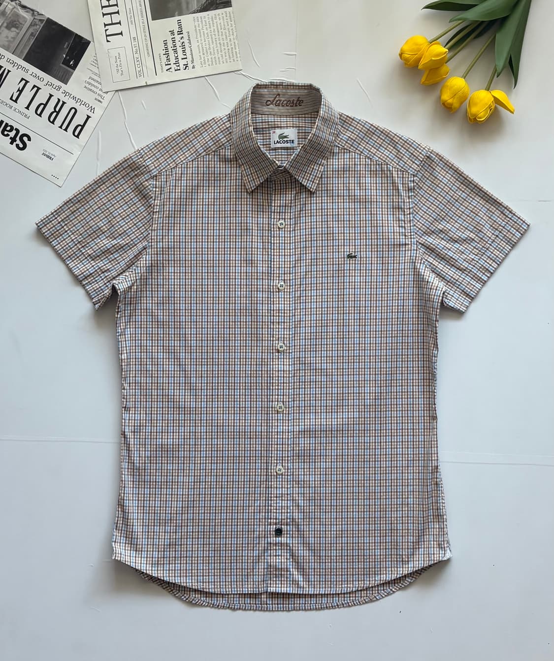Lacoste 라코스테 깅엄 체크 셔츠 상품이미지2