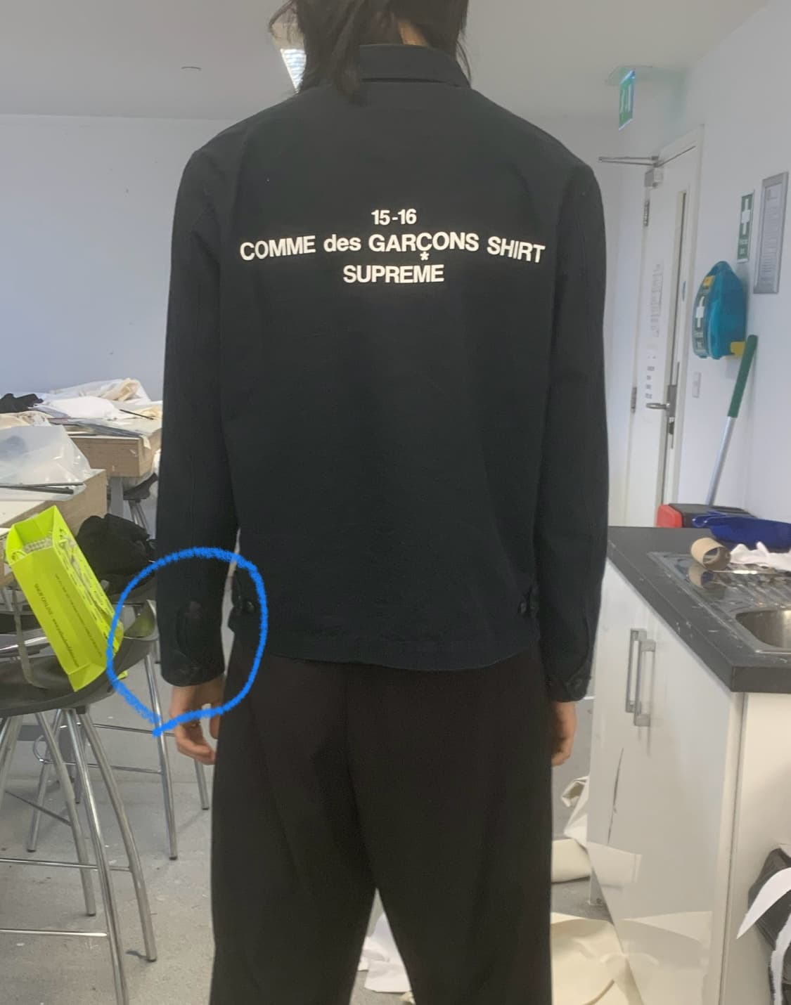 꼼데가르송 슈프림 워크자켓 m 상품이미지2