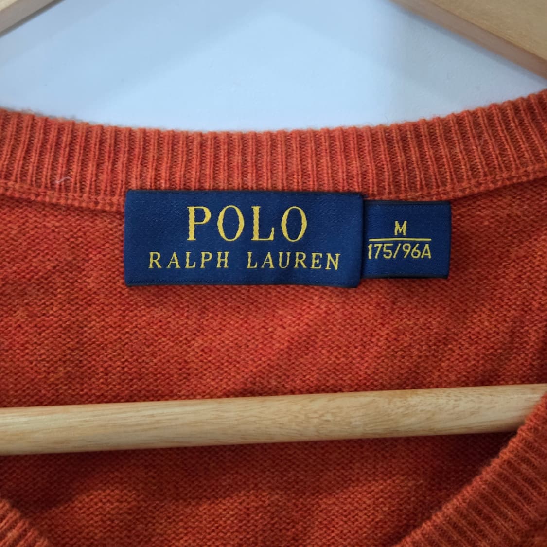 폴로랄프로렌 메리노울 브이넥 니트 M 상품이미지5
