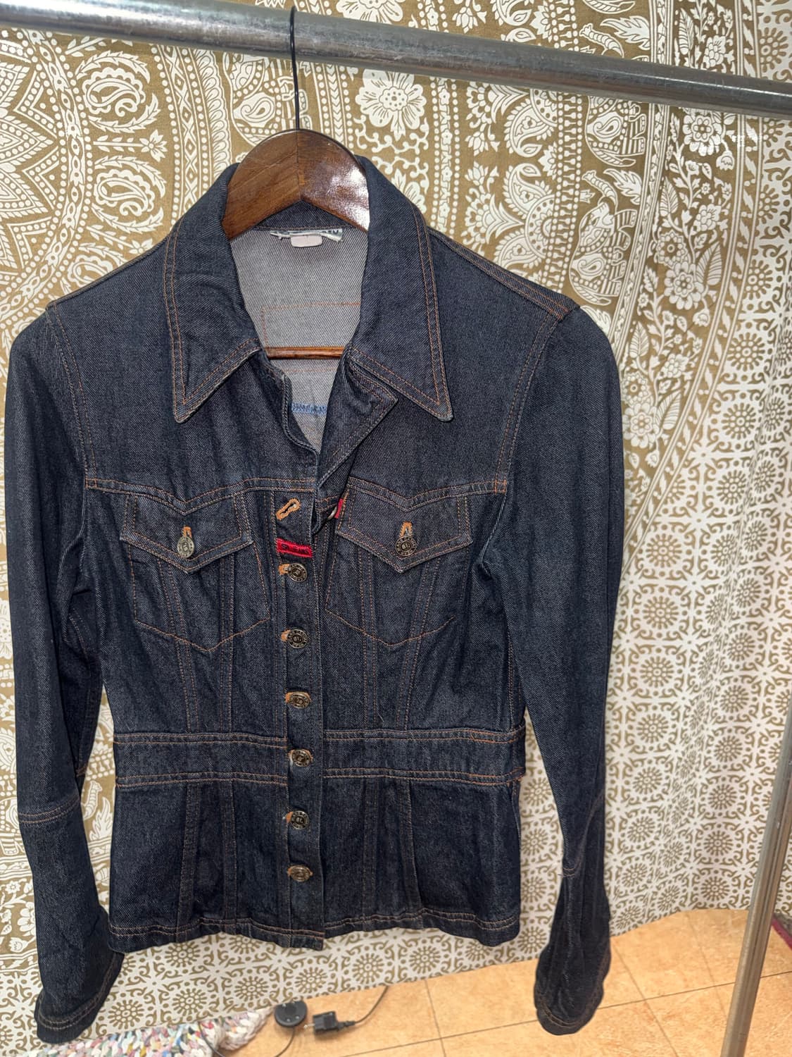 빈티지 여성 진청 데님 트러커  상품이미지4