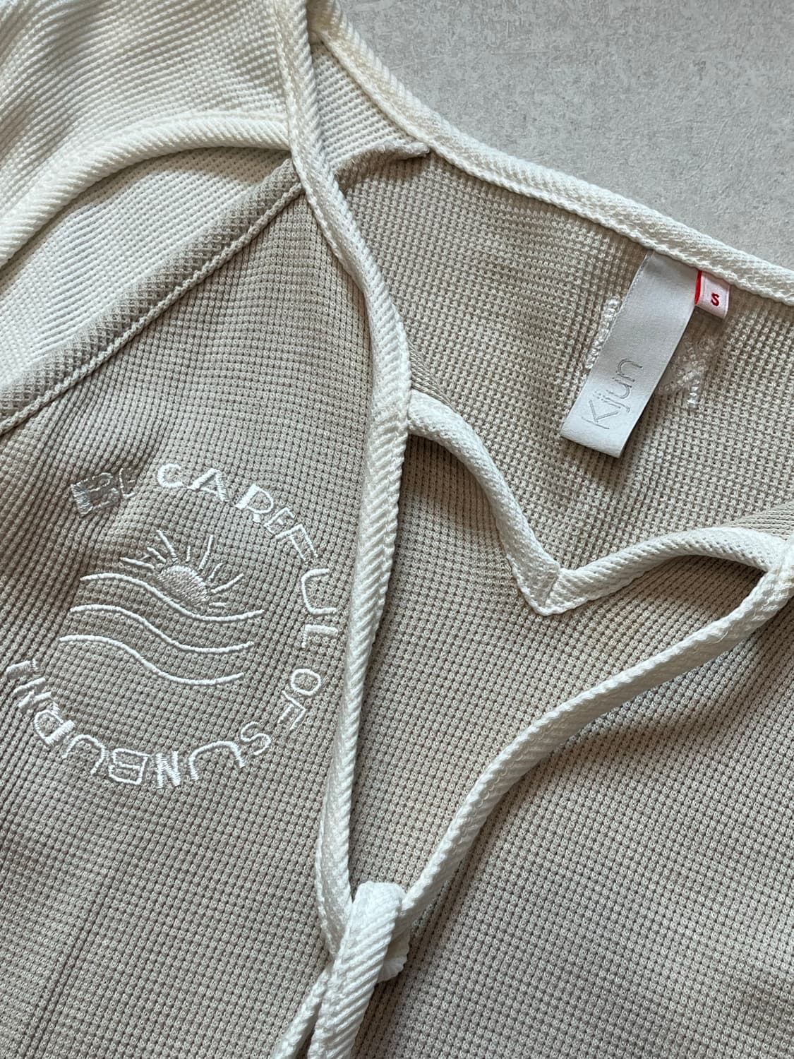 기준 래글런 컷아웃 탑 니트 S 상품이미지2