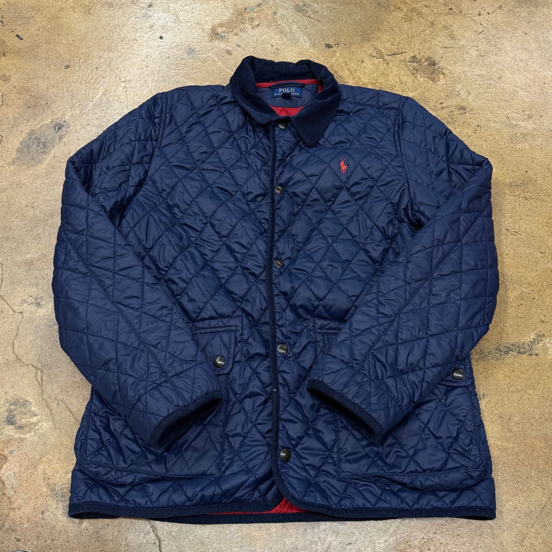 [정품/XL] 폴로 랄프로렌 네이비 퀼팅 자켓 b18 상품이미지2