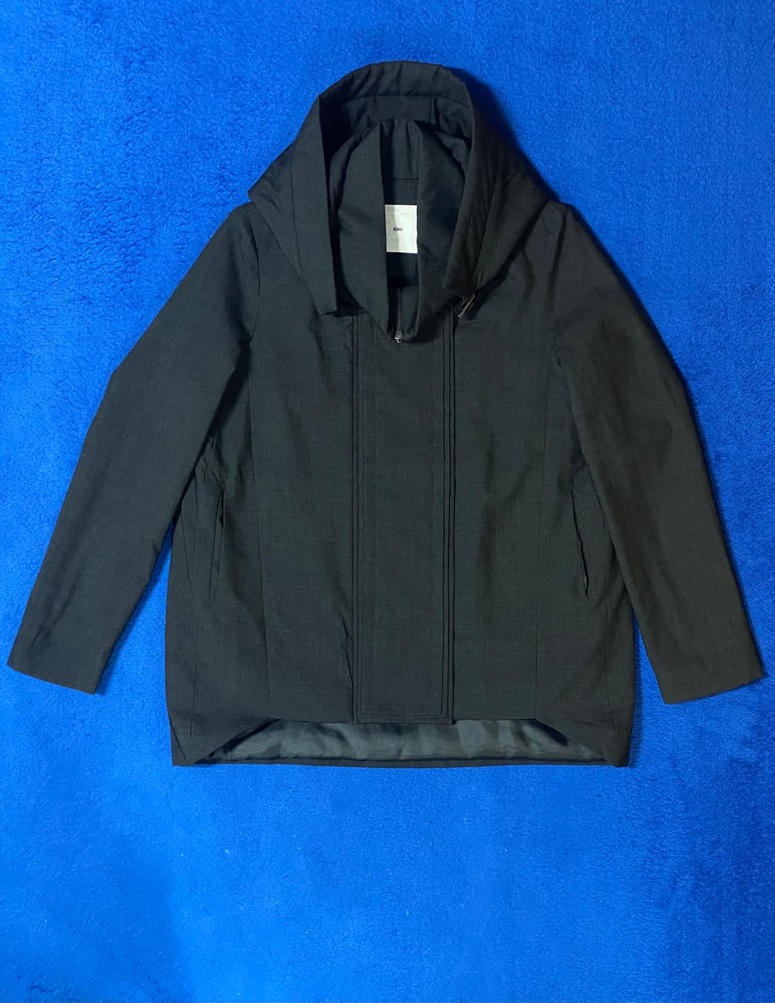 KUHO 구호 블랙 후드 바람막이 집업 점퍼 상품이미지1