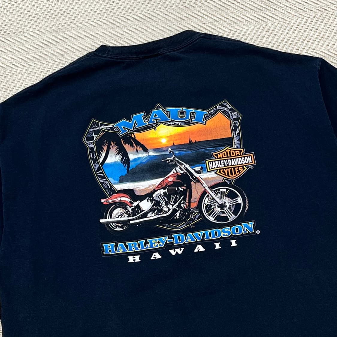 할리데이비슨 하와이 프린팅 반팔티 r3113 상품이미지4