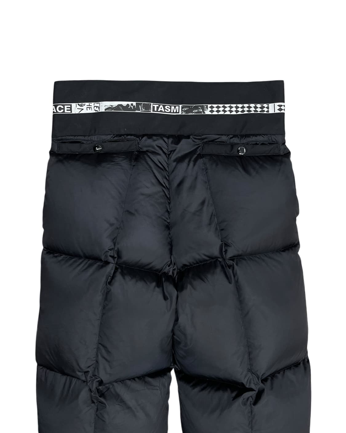 파세타즘 벨크로 디테일 패디드 팬츠 블랙 상품이미지8