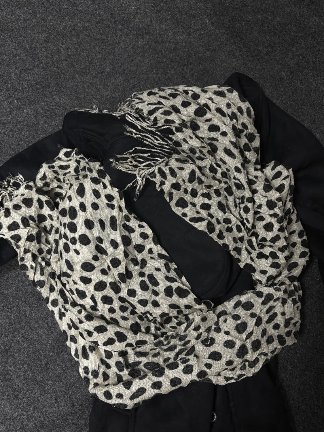 Vintage y2k punk Leopard muffler scarf 상품이미지3