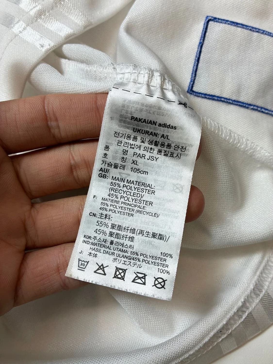 아디다스 20ss 스포티 시티백 파리 저지 반팔 티셔츠 PN9010 상품이미지9
