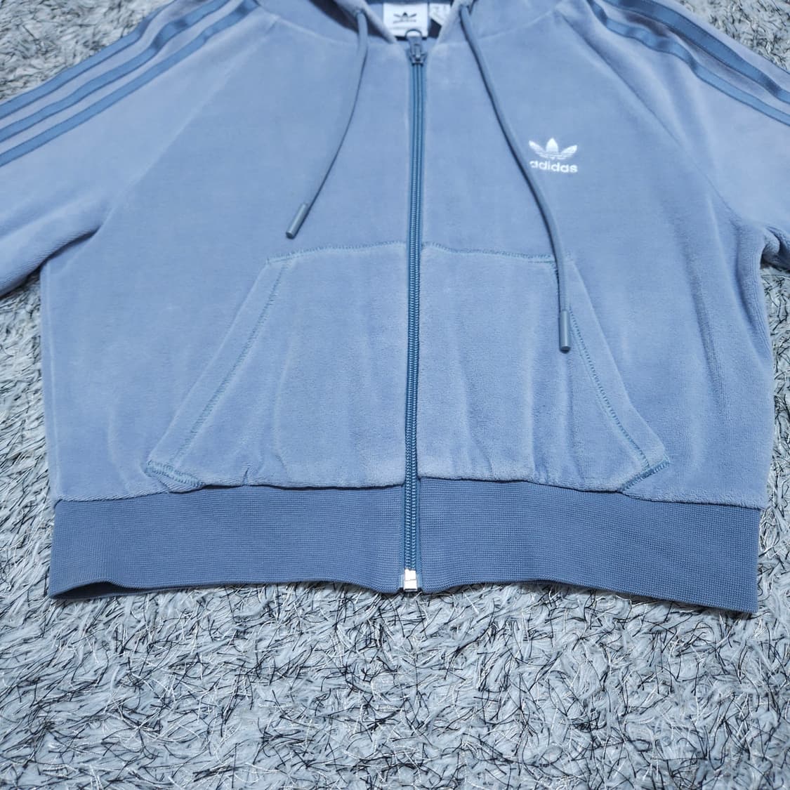 아디다스) S-M 크롭후드집업+조거팬츠셋업 / 왕눈이샵 상품이미지3