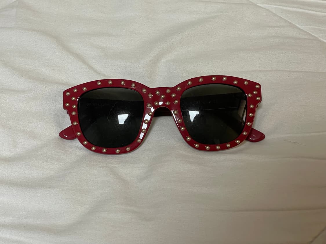 생로랑 16ss시즌 스터드 레드 선글라스 by 에디슬리먼 상품이미지2