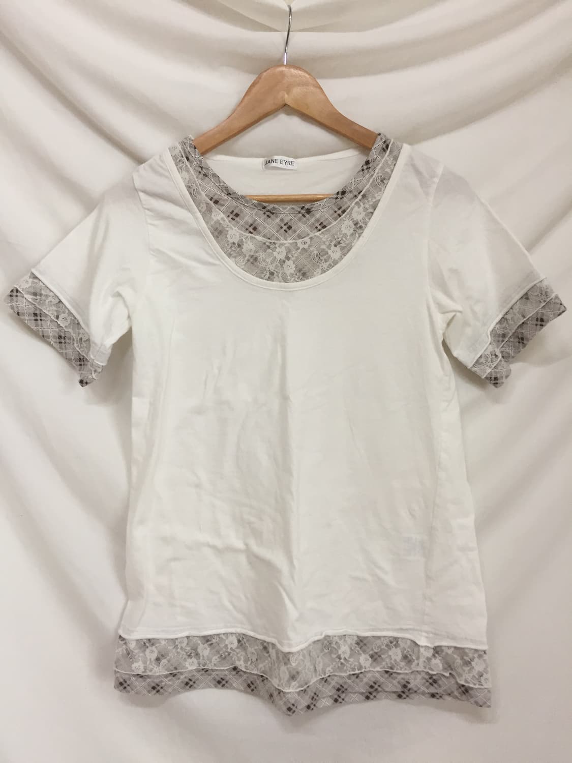 모리걸 레이스 레이어드 티셔츠 상품이미지1