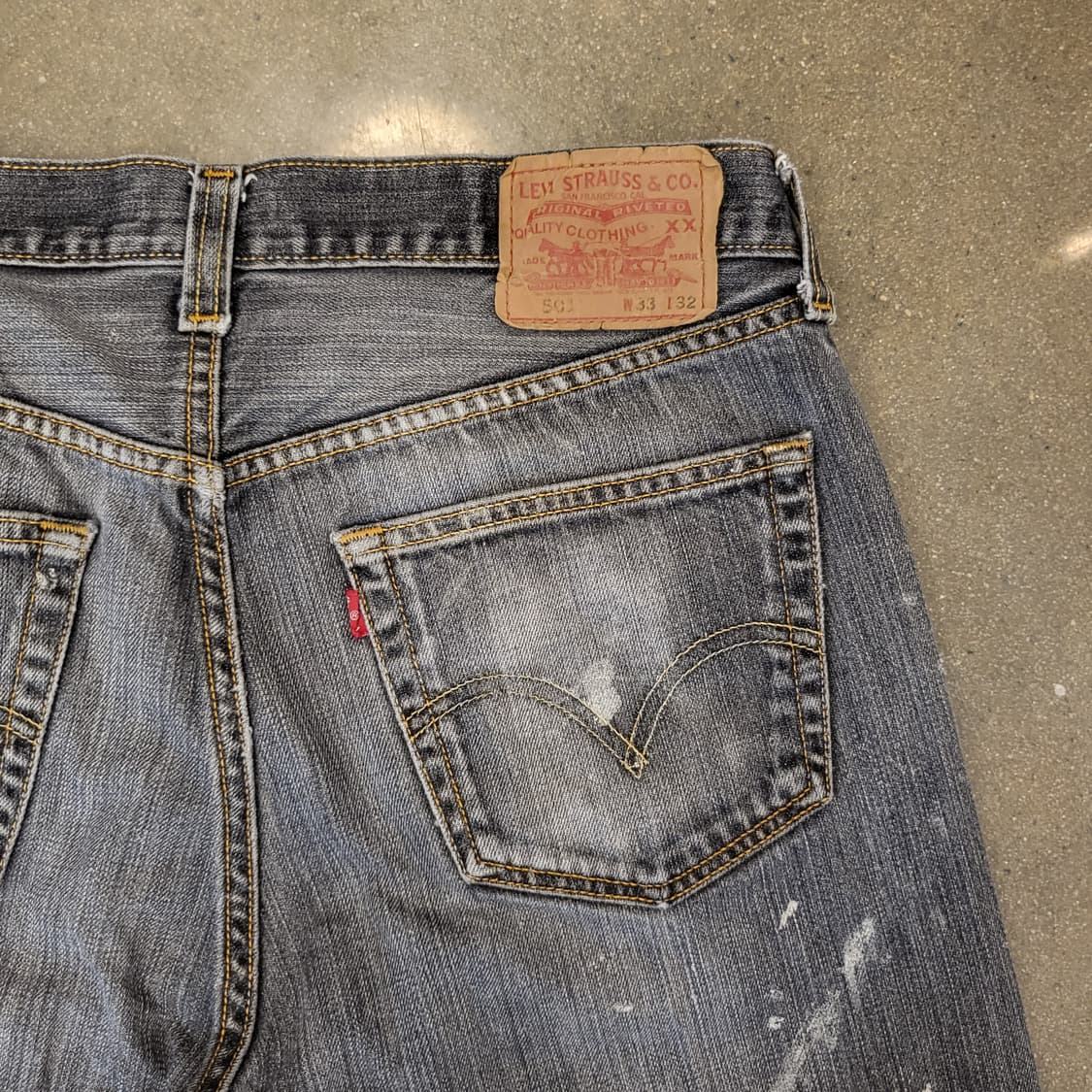 Levi's 오리지널 리바이스 501 워싱 데님 상품이미지10