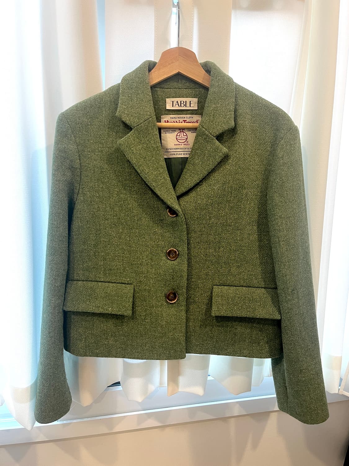 [스튜디오테이블] 해리스 울 트위드 자켓 (울100) 상품이미지1