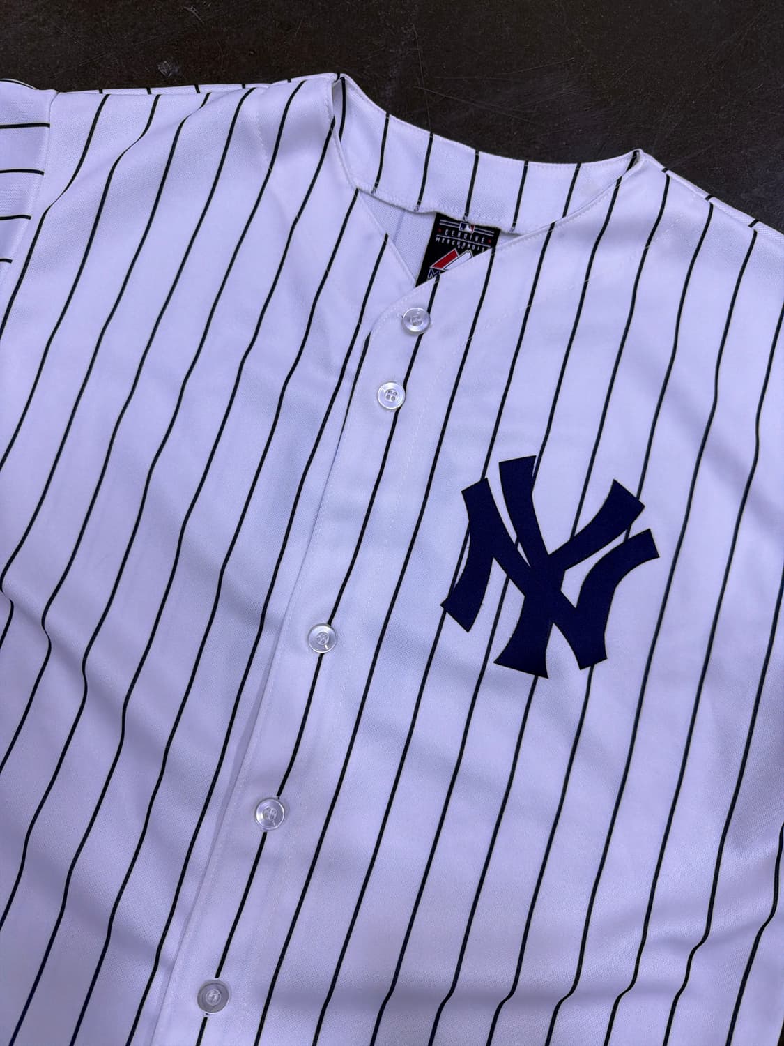 마제스틱 MLB 뉴욕양키스 핀스트라이프 데릭 지터 홈 져지 유니폼 XL 상품이미지3