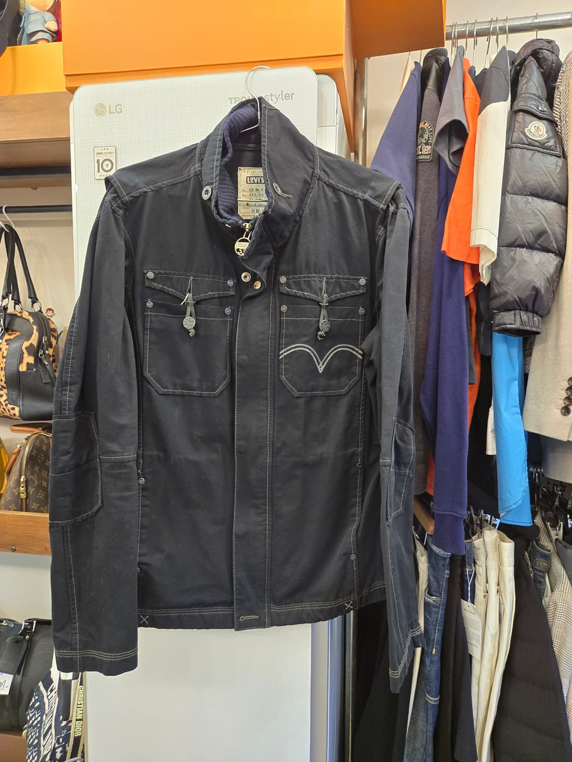 [쿨거환영]리바이스 Levi's 블랙 코튼 워크 재킷  상품이미지1