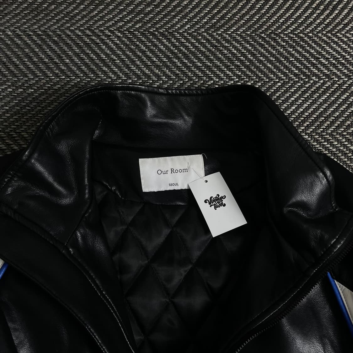 아우어룸 비건레더 바이커 봄버 자켓y 3399 상품이미지7