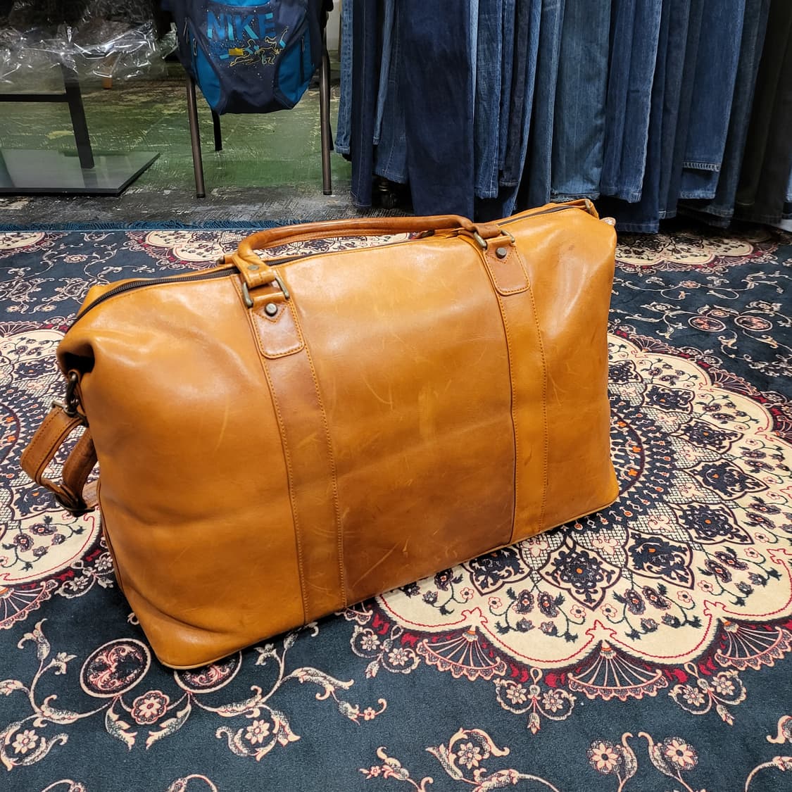 금강 올 레더 보스턴백 상품이미지5