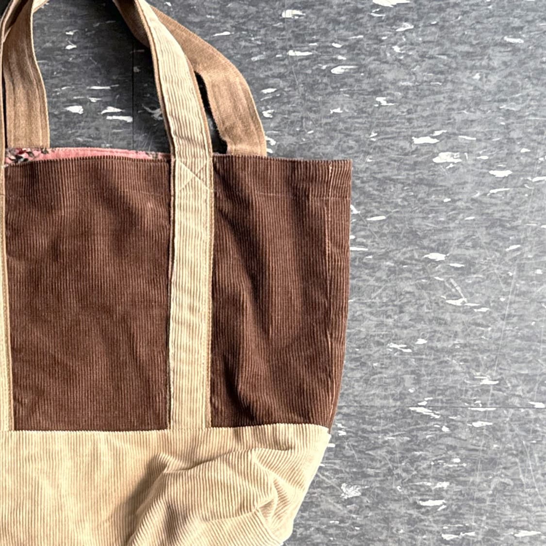 브라운 코듀로이 토트백 (BROWN) 상품이미지2