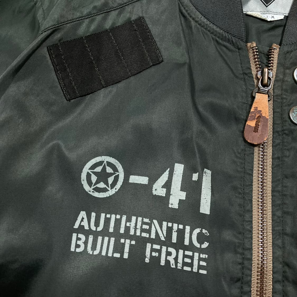 지프 멀티 패치 카키 MA-1 자켓 상품이미지3