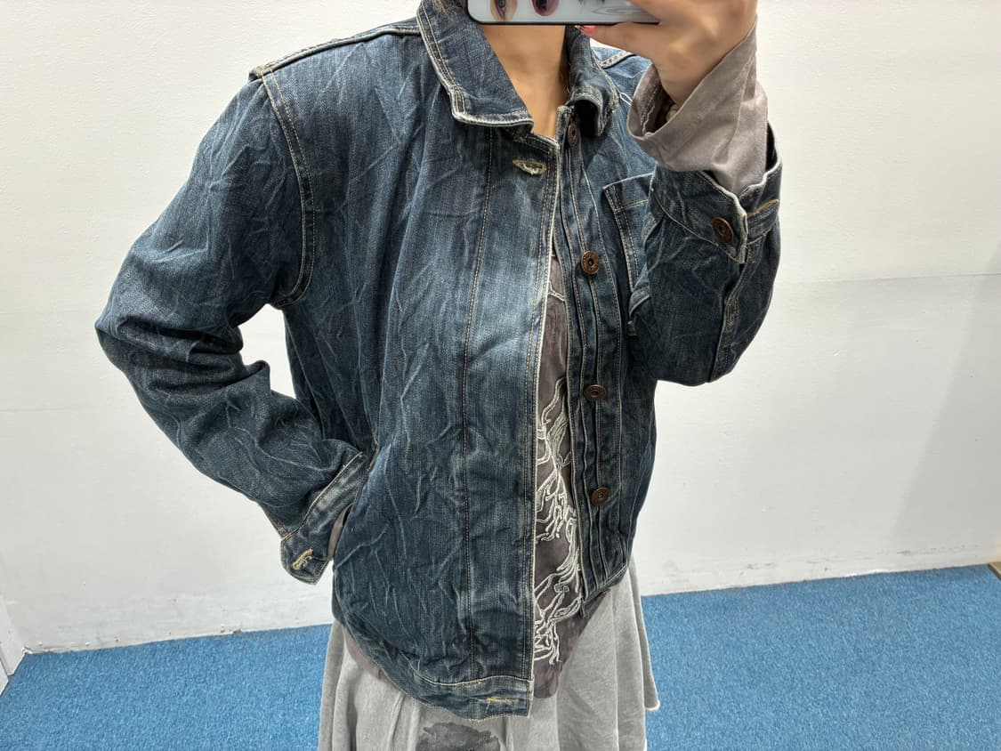 빈티지 데님 자켓 상품이미지3