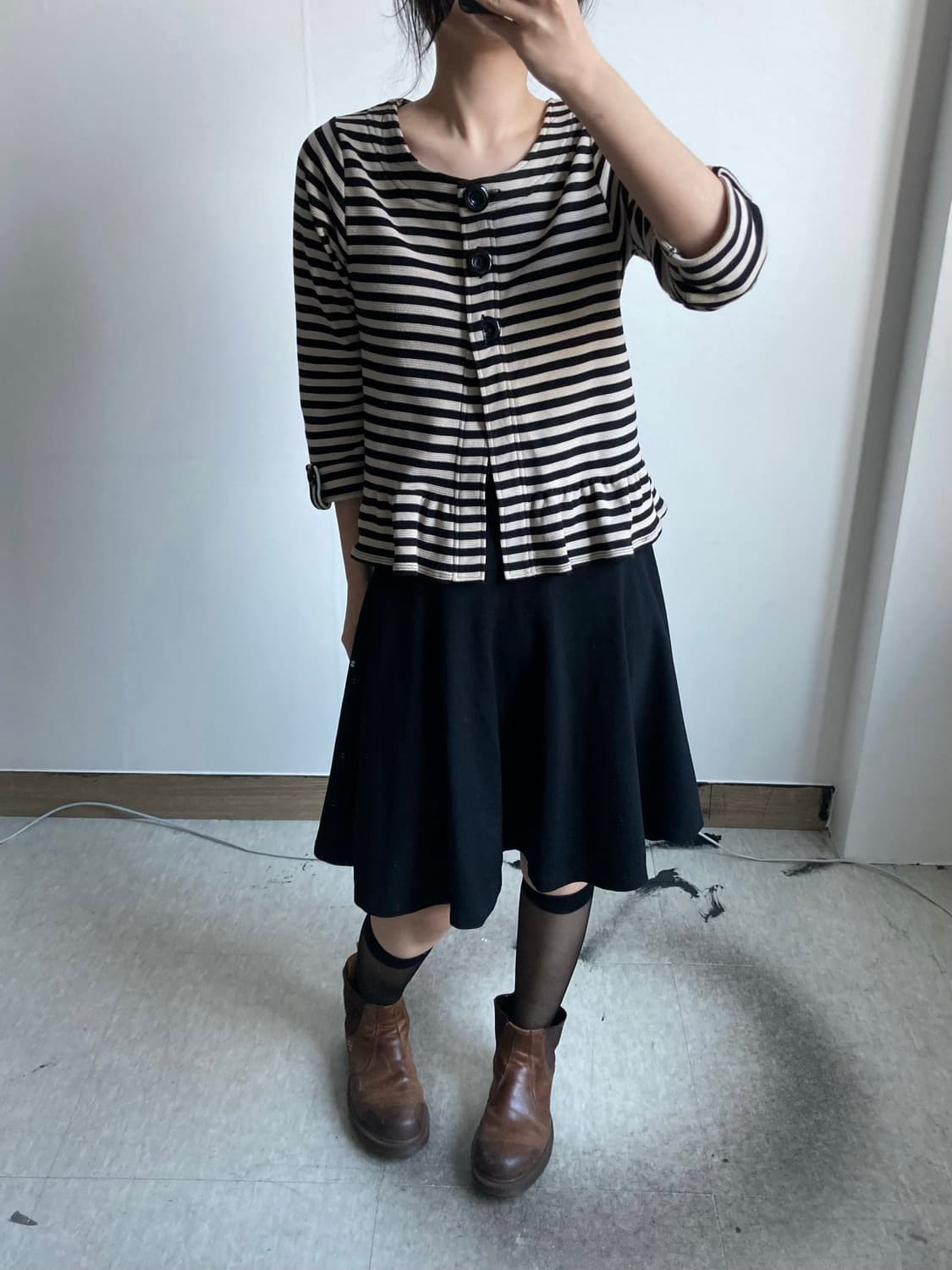 빈티지 A 미디 스커트 상품이미지1