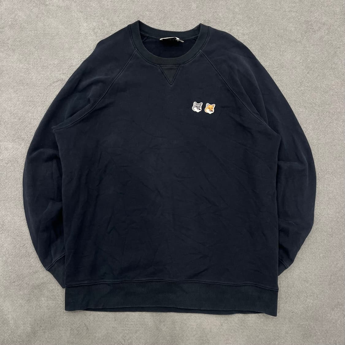 2XL 메종키츠네 더블폭스헤드 맨투맨 상품이미지1