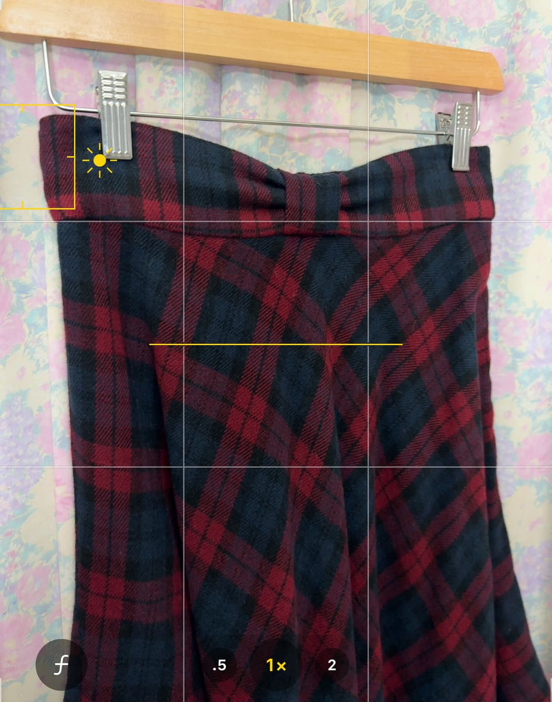 레드 체크 리본 포인트 스커트 상품이미지6