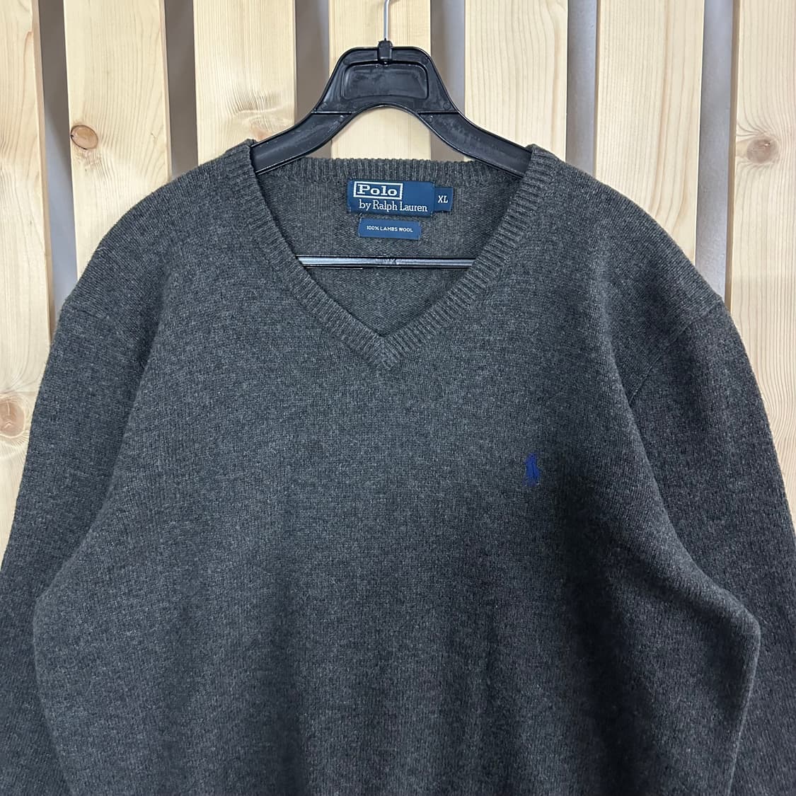 (XL) 폴로 랄프로렌 브이넥 차콜 브이넥 니트 상품이미지4