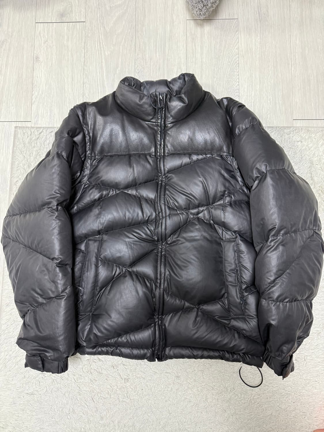 (4)언더커버 22aw 레더 다운 자켓 패딩 상품이미지1
