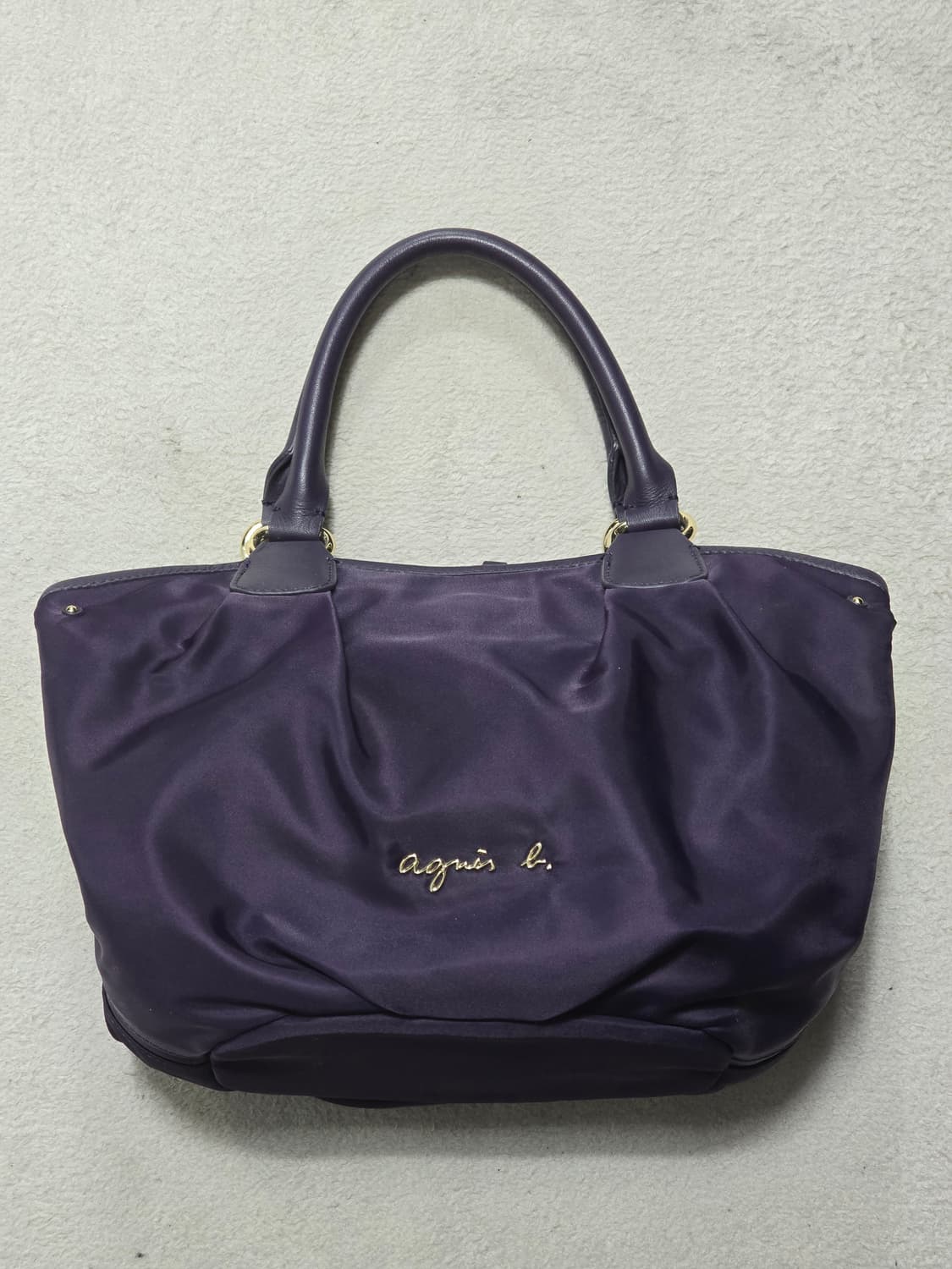 Agnes B 아네스 베 보야지 퍼플 토트백 상품이미지2