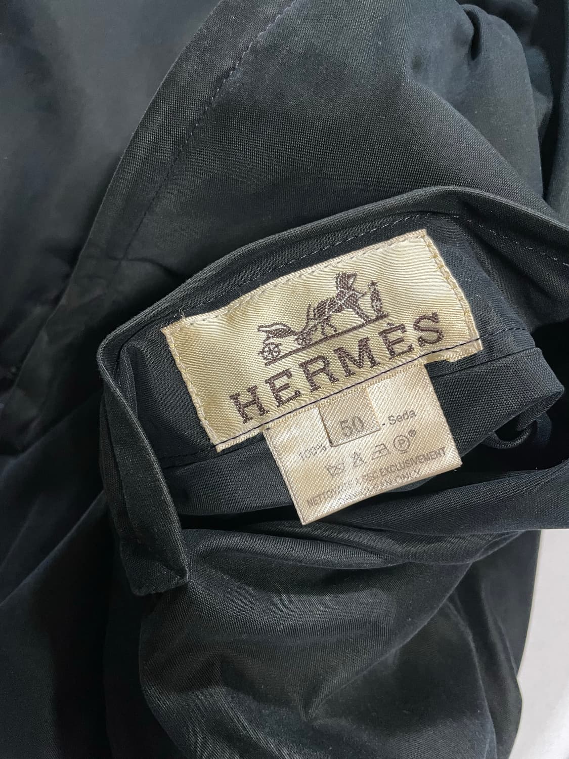 90‘s 에르메스 실크 리버시블 봄버 자켓 상품이미지9